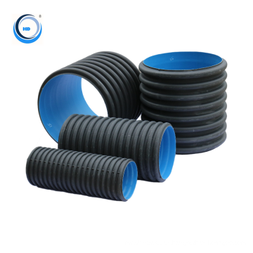 china manufacturer supply all size double wall corrugated hdpe drainage pipe tube